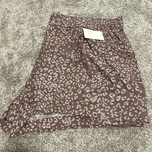 NWT - Tan and white cheetah shorts